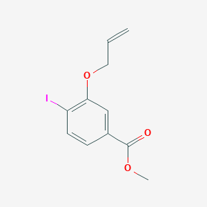 molecular formula C11H11IO3 B8213736 Methyl 3-(allyloxy)-4-iodobenzoate 