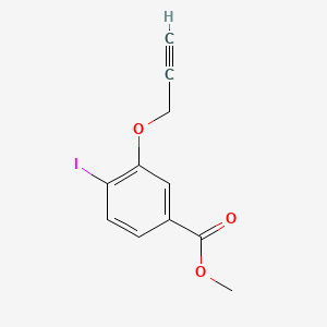 molecular formula C11H9IO3 B8213744 Methyl 4-iodo-3-(prop-2-yn-1-yloxy)benzoate 