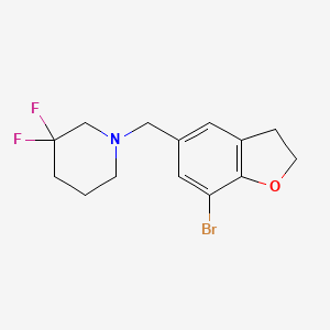 1-((7-Bromo-2,3-dihydrobenzofuran-5-yl)methyl)-3,3-difluoropiperidine