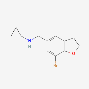 N-((7-Bromo-2,3-dihydrobenzofuran-5-yl)methyl)cyclopropanamine