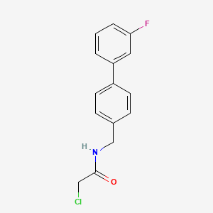 2-Chloro-N-((3'-fluoro-[1,1'-biphenyl]-4-yl)methyl)acetamide