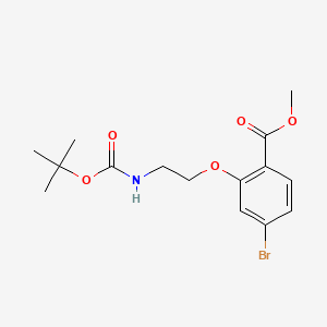 Methyl 4-bromo-2-(2-((tert-butoxycarbonyl)amino)ethoxy)benzoate