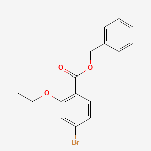molecular formula C16H15BrO3 B8213845 Benzyl 4-bromo-2-ethoxybenzoate 