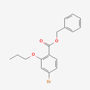 molecular formula C17H17BrO3 B8213868 Benzyl 4-bromo-2-propoxybenzoate 