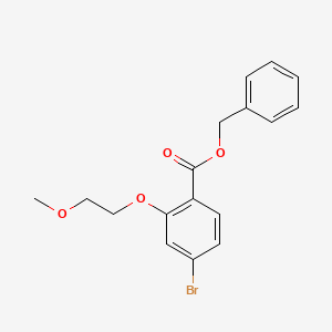 molecular formula C17H17BrO4 B8213876 Benzyl 4-bromo-2-(2-methoxyethoxy)benzoate 