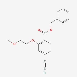 Benzyl 4-ethynyl-2-(2-methoxyethoxy)benzoate