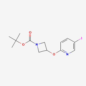 molecular formula C13H17IN2O3 B8213938 tert-Butyl 3-((5-iodopyridin-2-yl)oxy)azetidine-1-carboxylate 