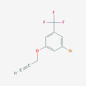 molecular formula C10H6BrF3O B8213965 1-Bromo-3-(prop-2-yn-1-yloxy)-5-(trifluoromethyl)benzene 