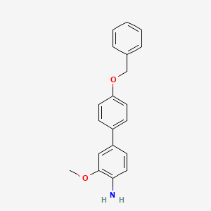 molecular formula C20H19NO2 B8213985 4'-(Benzyloxy)-3-methoxy-[1,1'-biphenyl]-4-amine 