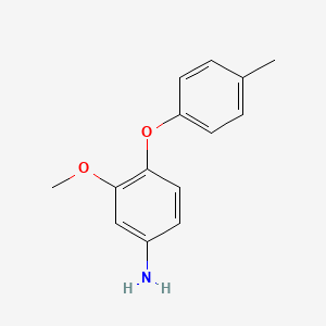 molecular formula C14H15NO2 B8214013 3-Methoxy-4-(p-tolyloxy)aniline 