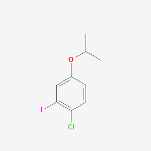 molecular formula C9H10ClIO B8214065 1-Chloro-2-iodo-4-isopropoxybenzene 