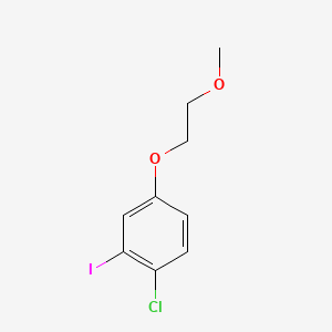 molecular formula C9H10ClIO2 B8214087 1-Chloro-2-iodo-4-(2-methoxyethoxy)benzene 