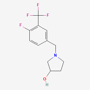 1-(4-Fluoro-3-(trifluoromethyl)benzyl)pyrrolidin-3-ol