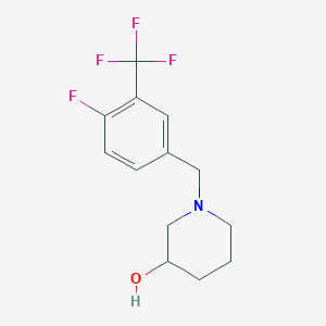 1-(4-Fluoro-3-(trifluoromethyl)benzyl)piperidin-3-ol