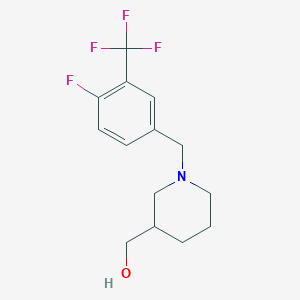 (1-(4-Fluoro-3-(trifluoromethyl)benzyl)piperidin-3-yl)methanol