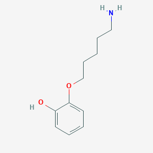 molecular formula C11H17NO2 B8214223 2-(5-Aminopentoxy)phenol 