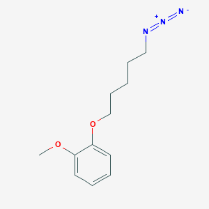 molecular formula C12H17N3O2 B8214225 1-((5-Azidopentyl)oxy)-2-methoxybenzene 