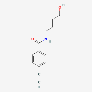4-ethynyl-N-(4-hydroxybutyl)benzamide