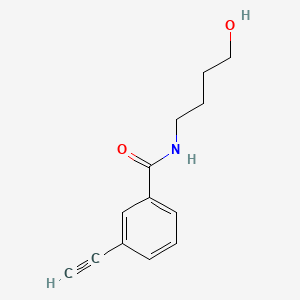 molecular formula C13H15NO2 B8214281 3-Ethynyl-N-(4-hydroxybutyl)benzamide 