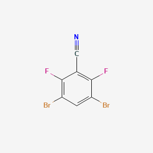 molecular formula C7HBr2F2N B8214343 3,5-Dibromo-2,6-difluorobenzonitrile 