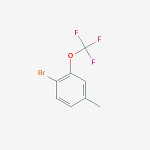 molecular formula C8H6BrF3O B8214365 4-Bromo-3-(trifluoromethoxy)toluene 