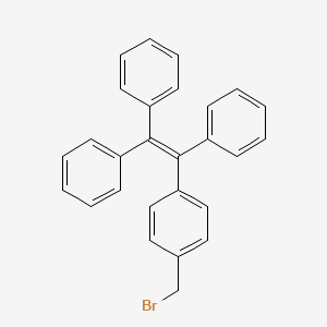 molecular formula C27H21Br B8214366 (2-(4-(Bromomethyl)phenyl)ethene-1,1,2-triyl)tribenzene 