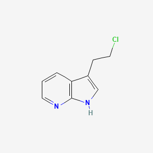 molecular formula C9H9ClN2 B8214370 3-(2-Chloroethyl)-1H-pyrrolo[2,3-b]pyridine 