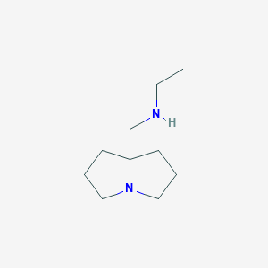 molecular formula C10H20N2 B8214416 N-((Hexahydro-1H-pyrrolizin-7a-yl)methyl)ethanamine 