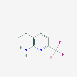 molecular formula C9H11F3N2 B8214446 3-Isopropyl-6-(trifluoromethyl)pyridin-2-amine 