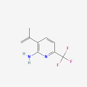 molecular formula C9H9F3N2 B8214457 3-(Prop-1-en-2-yl)-6-(trifluoromethyl)pyridin-2-amine 