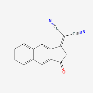 molecular formula C16H8N2O B8214503 2-(3-oxo-2,3-Dihydro-1H-cyclopenta[b]naphthalen-1-ylidene)malononitrile 