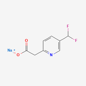 molecular formula C8H6F2NNaO2 B8214524 Sodium 2-[5-(difluoromethyl)pyridin-2-yl]acetate 