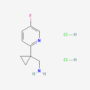 1-[1-(5-Fluoropyridin-2-yl)cyclopropyl]methanamine dihydrochloride