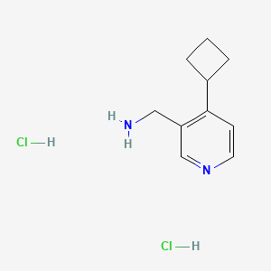 molecular formula C10H16Cl2N2 B8214605 1-(4-Cyclobutylpyridin-3-yl)methanamine dihydrochloride 