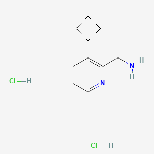 molecular formula C10H16Cl2N2 B8214610 1-(3-Cyclobutylpyridin-2-yl)methanamine dihydrochloride 
