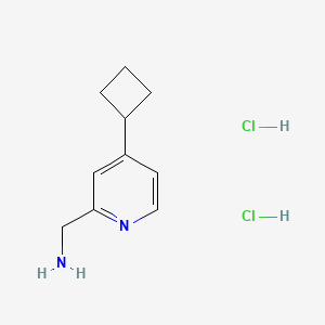 molecular formula C10H16Cl2N2 B8214616 1-(4-Cyclobutylpyridin-2-yl)methanamine dihydrochloride 