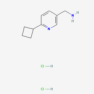 molecular formula C10H16Cl2N2 B8214631 1-(6-Cyclobutylpyridin-3-yl)methanamine dihydrochloride 