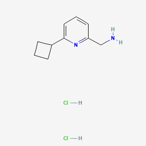 molecular formula C10H16Cl2N2 B8214642 1-(6-Cyclobutylpyridin-2-yl)methanamine dihydrochloride 