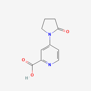 molecular formula C10H10N2O3 B8214712 4-(2-Oxopyrrolidin-1-yl)pyridine-2-carboxylic acid 
