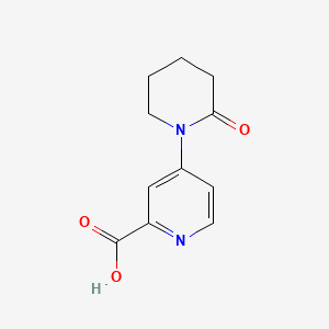 molecular formula C11H12N2O3 B8214738 4-(2-Oxopiperidin-1-yl)pyridine-2-carboxylic acid 