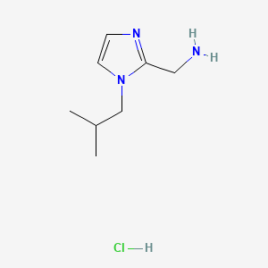 1-[1-(2-methylpropyl)-1H-imidazol-2-yl]methanamine hydrochloride