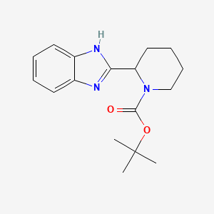 molecular formula C17H23N3O2 B8214791 tert-butyl 2-(1H-1,3-benzodiazol-2-yl)piperidine-1-carboxylate 