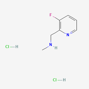 molecular formula C7H11Cl2FN2 B8214801 [(3-Fluoropyridin-2-yl)methyl](methyl)amine dihydrochloride 