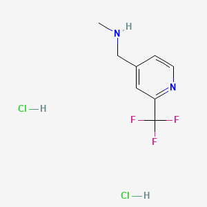 Methyl({[2-(trifluoromethyl)pyridin-4-yl]methyl})amine dihydrochloride