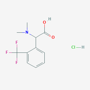 molecular formula C11H13ClF3NO2 B8214847 2-(Dimethylamino)-2-[2-(trifluoromethyl)phenyl]acetic acid hydrochloride 
