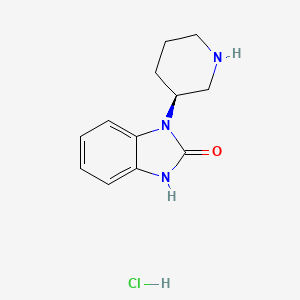 1-[(3S)-piperidin-3-yl]-2,3-dihydro-1H-1,3-benzodiazol-2-one hydrochloride