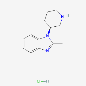 2-methyl-1-[(3S)-piperidin-3-yl]-1H-1,3-benzodiazole hydrochloride