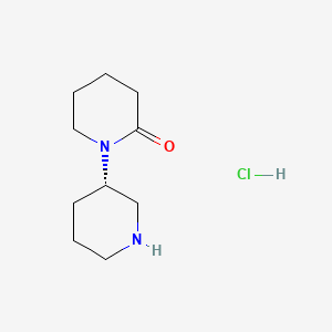 molecular formula C10H19ClN2O B8214886 (3'S)-[1,3'-bipiperidin]-2-one hydrochloride 