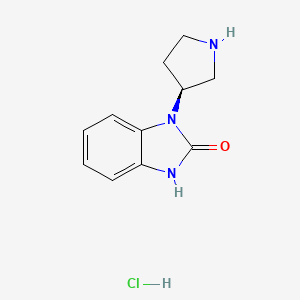 1-[(3S)-pyrrolidin-3-yl]-2,3-dihydro-1H-1,3-benzodiazol-2-one hydrochloride