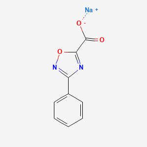 molecular formula C9H5N2NaO3 B8215048 Sodium 3-phenyl-1,2,4-oxadiazole-5-carboxylate 